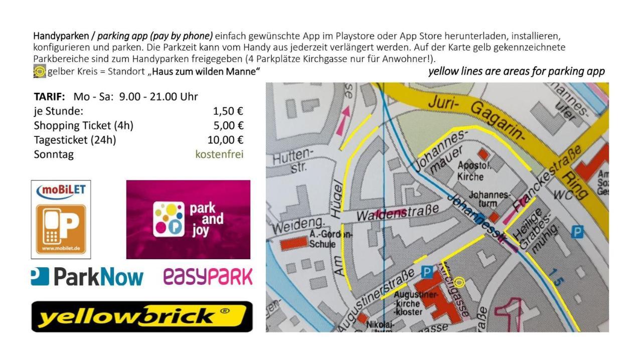 Haus Zum Wilden Manne Villa Erfurt Bagian luar foto
